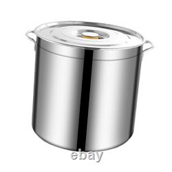 Stainless Steel Stock Pot, Big Cookware, Easy to Clean for Cooking Simmering