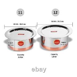 Stainless Steel Tope Cookware Set, 1.4, 1.9 L, 2 Piece