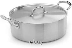 Stainless Steel TriPly Saute Pan Made In England Cookware Durable & Strong