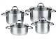 Stainless steel cookware set 4 pieces Viseo Fissler