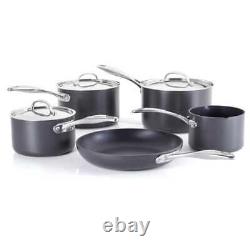 Stellar 6000 Hard Anodised 5 Piece Cookware Set Induction Dishwasher Safe