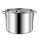Stock Pot Stainless Steel Soup Bucket Cooking Steamer Cookware Stew Canning Pot