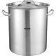Stockpot 42 Quart Large Cooking Pots Strainer Stainless Steel Cookware Sauce Pot