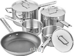 Tala Performance 5 Piece Stainless Steel Cookware Set, Saucepans with Stainless