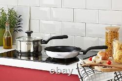 Tefal Comfort Max Stainless Steel Cookware Set, 5 Pieces Silver
