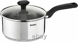 Tefal Comfort Max Stainless Steel Cookware Set, 5 Pieces Silver
