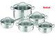 Tefal Cookware Uno Set 10 Pcs Saucepan, Stewpots, Stockpot, Glass Lids Pots