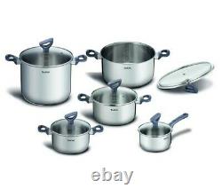 Tefal Daily Cook Stainless Steel Cookware Set 10 pieces