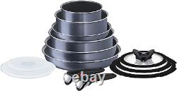 Tefal Ingenio Elegance Non-Stick Cookware Set, 13 Pieces, Grey, L2319042