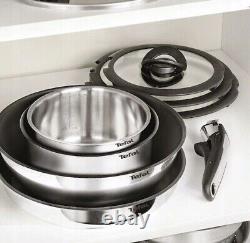 Tefal Ingenio Emotion 11-piece Cookware Set Frypans Saucepans Frying Pans Handle