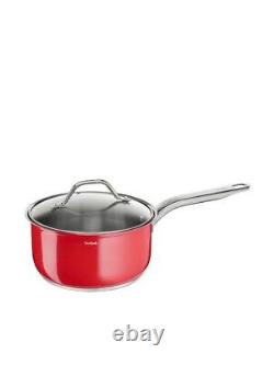 Tefal Intuition Stainless Steel Cookware Set 3pcs Red B903S3