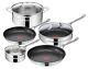 Tefal Jamie Oliver Cook' Smart 8 Pcs Cookware Set Saucepan Stewpot Saute Pan Pot