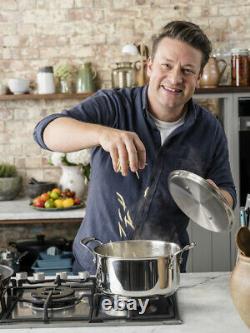 Tefal Jamie Oliver Cook's Classics 7 Pcs Cookware Set Saucepan Stewpots Pots Pot