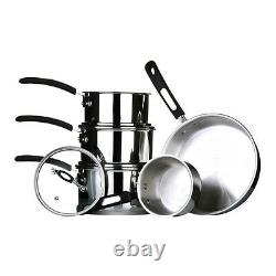 Tenzo S II Series 5pc Cookware Set Stainless Steel Cooking Utensils Kitchen Food