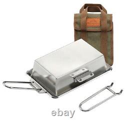 Top Quality Stainless Steel Campfire Cookware Removable Handle Included