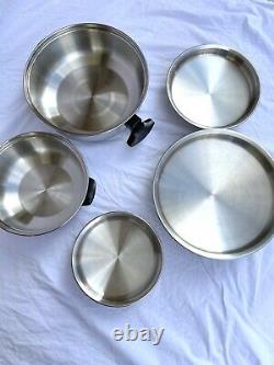 Townecraft Newest Edition Chefs Ware Cookware Huge Set T304 Stainless Steel 7Ply