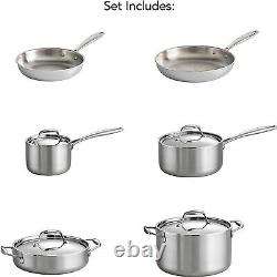 Tramontina 10-Piece Stainless Steel Cookware Set