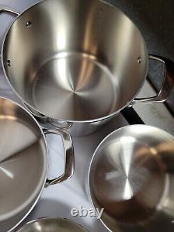 Tramontina 12-piece Tri-Ply Clad Stainless Steel Cookware Set Gourmet Collection