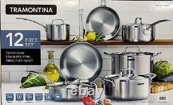 Tramontina 12-piece Tri-Ply Clad Stainless Steel Cookware Set Ships Free FedEx
