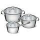 Tramontina 3 Pcs. Stainless Steel Cookware Set