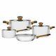 Tramontina Brava 7 Piece Cookware Set, Casserole Saucepan Frying Pan Induction