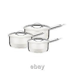 Tramontina Stainless Steel 3 Pcs. Cookware Set