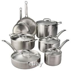 Tramontina Stainless Steel Cookware Set, 12 Piece