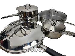 Tramontina Stainless Steel Cookware Set Skillet Pan Steamer Pot