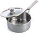 Tri-Ply Stainless Steel Induction 20cm/2.9 Litre Saucepan Pot with Lid, Multi C