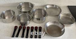 Triplinox Cookware Made in France 4 Pots, 3 Pans, and 7 Handles