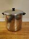 VINTAGE REVERE WARE COPPER BOTTOM 1801 20 QT STOCK POT WithLID ROME NY USA