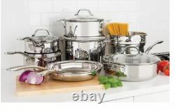 Viking 13-Piece Tri-Ply Heavy-duty, Stainless steel Cookware Set