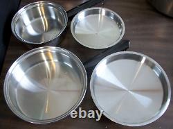 Vintage Amway Queen Cookware Set 18 Piece 3 Ply Stainless 18/8 Preowned