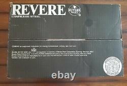 Vintage NOS Revere Ware Stainless Steel Copper Clad Bottom 8 Piece #3500497