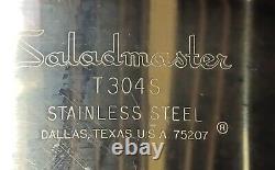 Vintage Saladmaster T304S 6 Quart Pot Stainless Steel Cookware w Vapo Lid USA