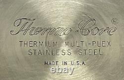 Vintage Thermo Core 9 Piece Cookware Set Domed Lid Dutch Oven Stainless USA