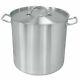 Vogue Deep Stockpot Made of Stainless Steel Induction Compatible 360mm