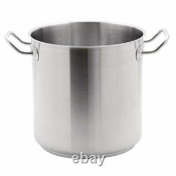 Vogue Heavy Duty Stainless Steel Deep Stockpot Catering Commercial Cookware