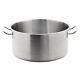 Vogue Heavy Duty Stainless Steel Stew Pans Catering Commercial Cookware