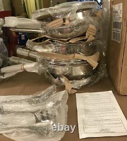 WOLFGANG PUCK BISTRO COLLECTION 21 Piece 18/10 STAINLESS STEEL Cook Ware Set NEW