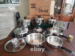 WOW! Vintage 1950's Kitchen Craft Cookware 15pc Set NIB