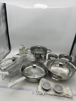 Wolfgang Puck 25 Piece Stainless Steel Cookware Set
