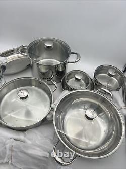 Wolfgang Puck 25 Piece Stainless Steel Cookware Set