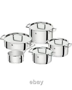 ZWILLING Stainless Steel Cookware Gloss Grey Setof 9pcs