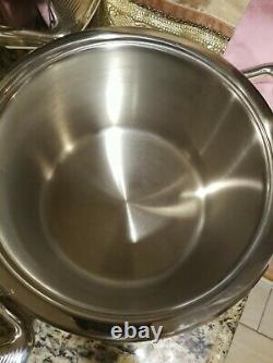 Zepter 5 pieces Stainless Steel cookware flatware W Thermo Control Lids