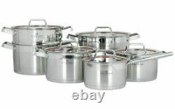 Zwieger Klassiker Set Of Pots 11 Pcs Cookware Stockpot Stewpots Glass Lids Pot