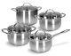 Zwieger Practi Plus Set Of Pots 8 Pcs, Cookware Stockpot Stewpots Glass Lids Pot